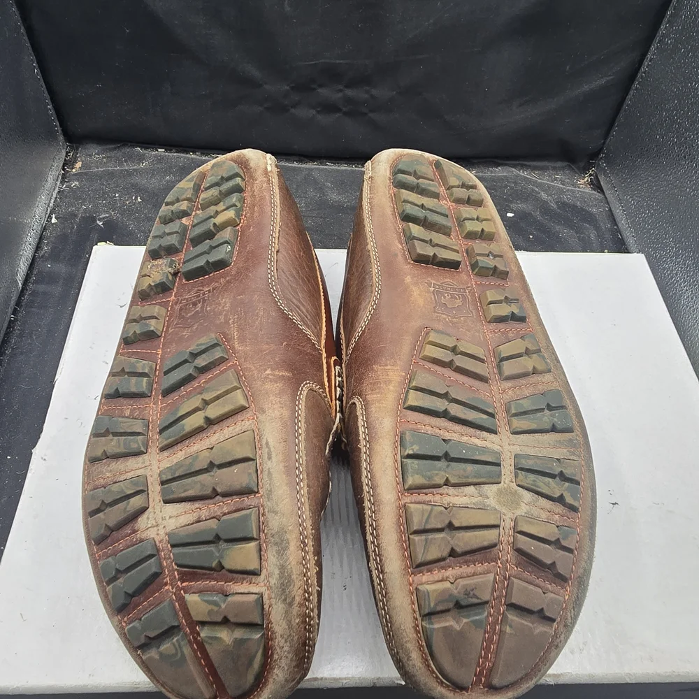 Trask Tan Leather Slip-On Loafers Men‎ Size 10